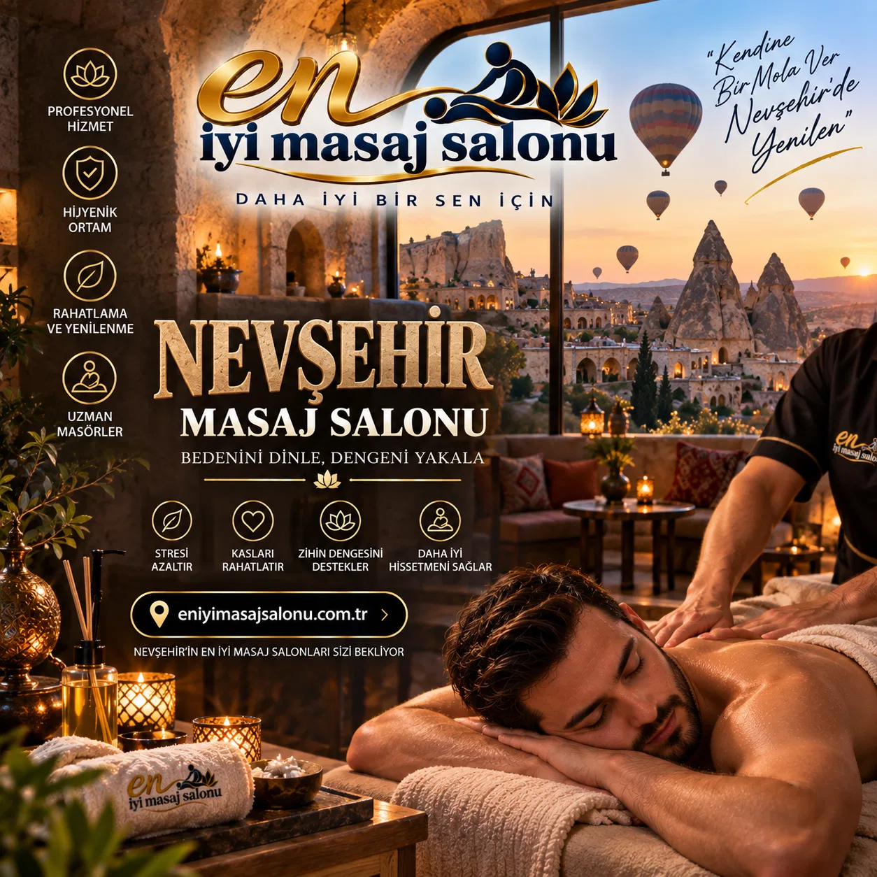 Nevşehir masaj salonları