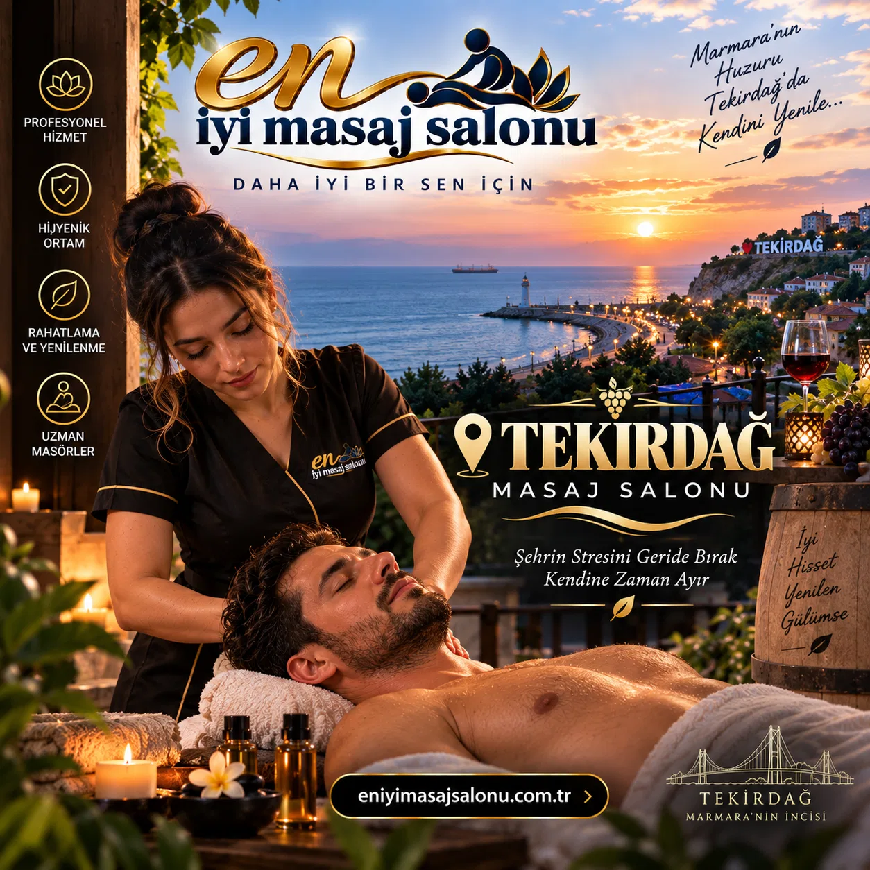 Tekirdağ masaj salonları