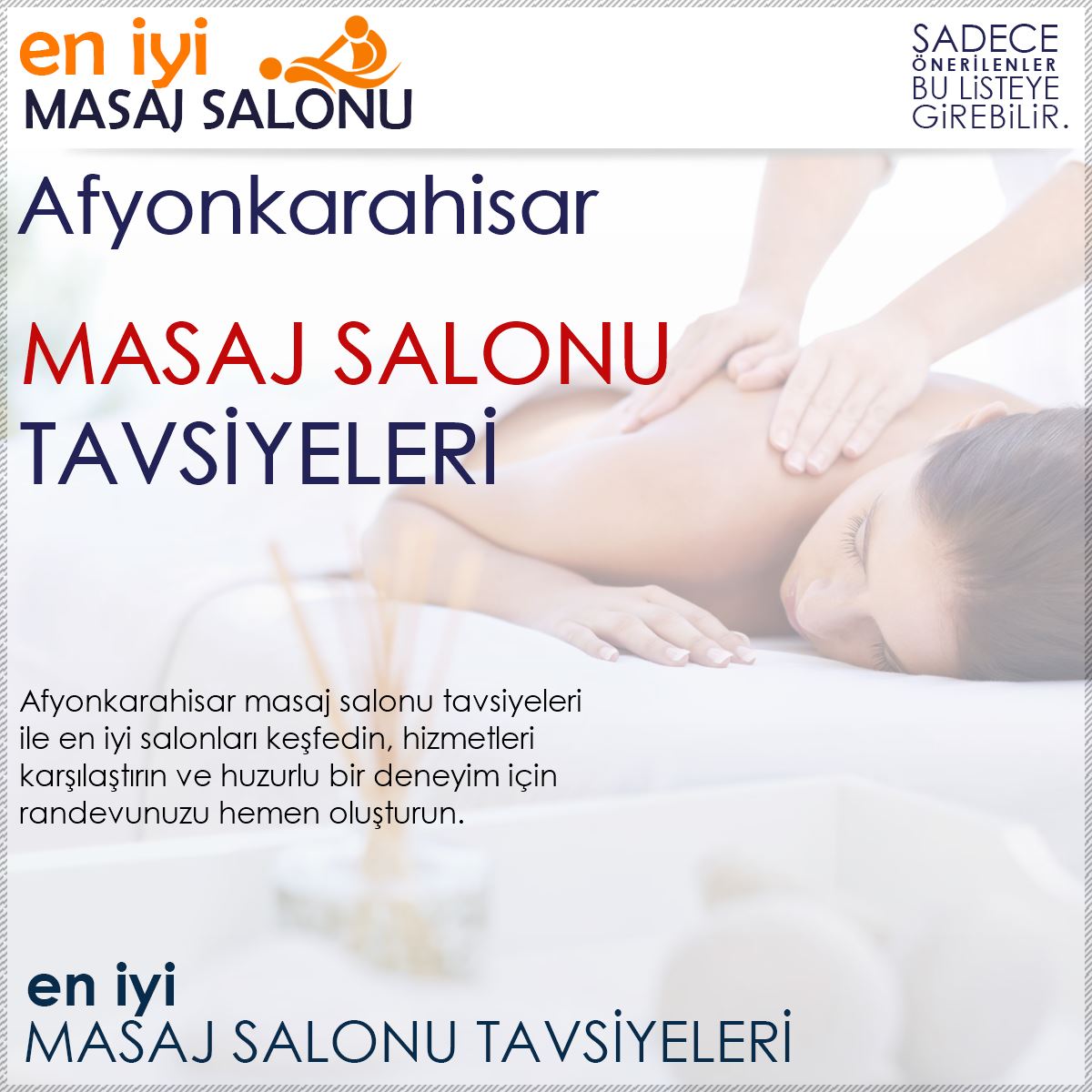 Afyonkarahisar Masaj Salonu Tavsiyeleri