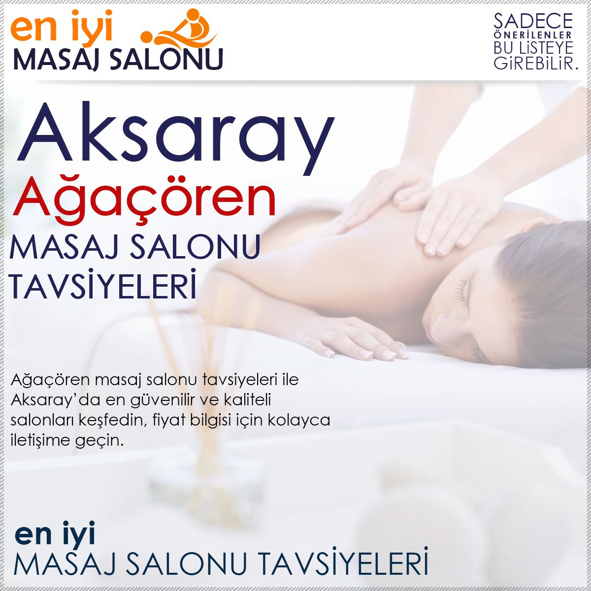 Ağaçören Masaj Salonu Tavsiyeleri