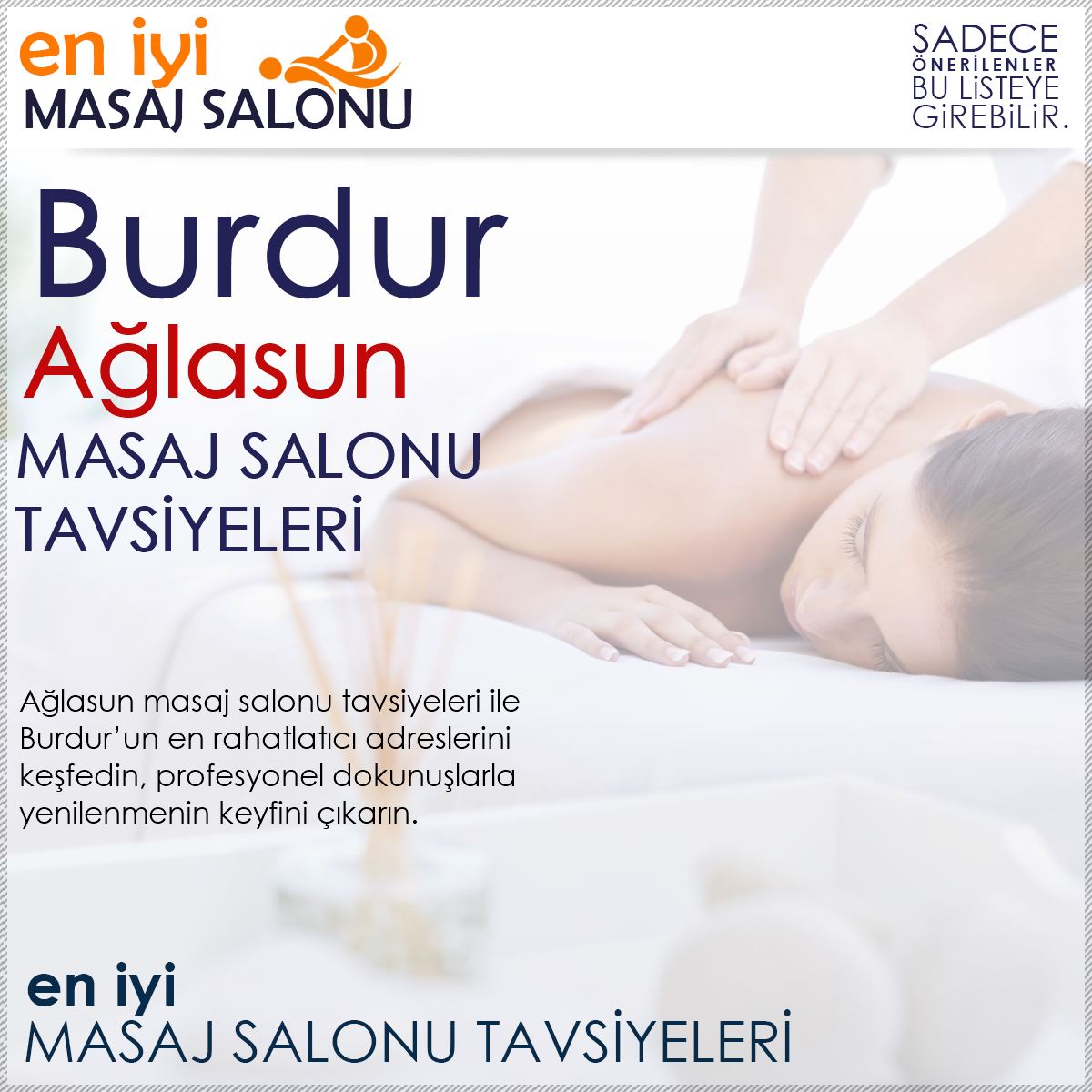 Ağlasun Masaj Salonu Tavsiyeleri