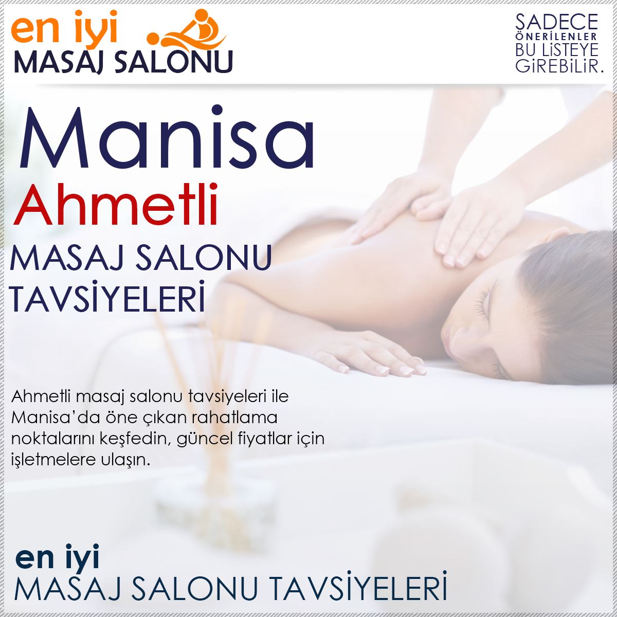 Ahmetli Masaj Salonu Tavsiyeleri