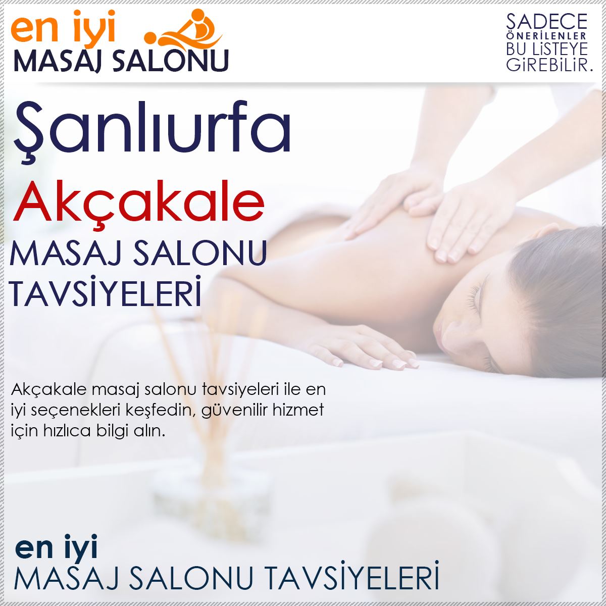 Akçakale Masaj Salonu Tavsiyeleri