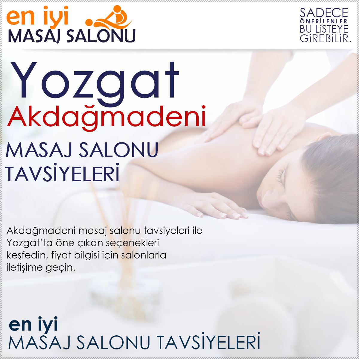 Akdağmadeni Masaj Salonu Tavsiyeleri