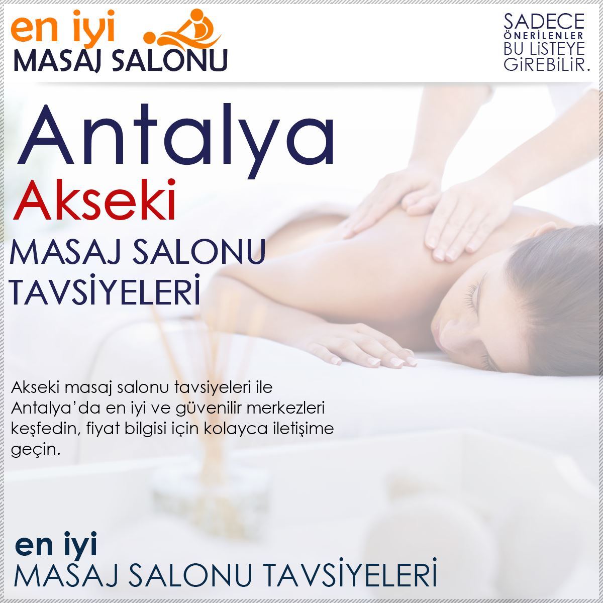Akseki Masaj Salonu Tavsiyeleri