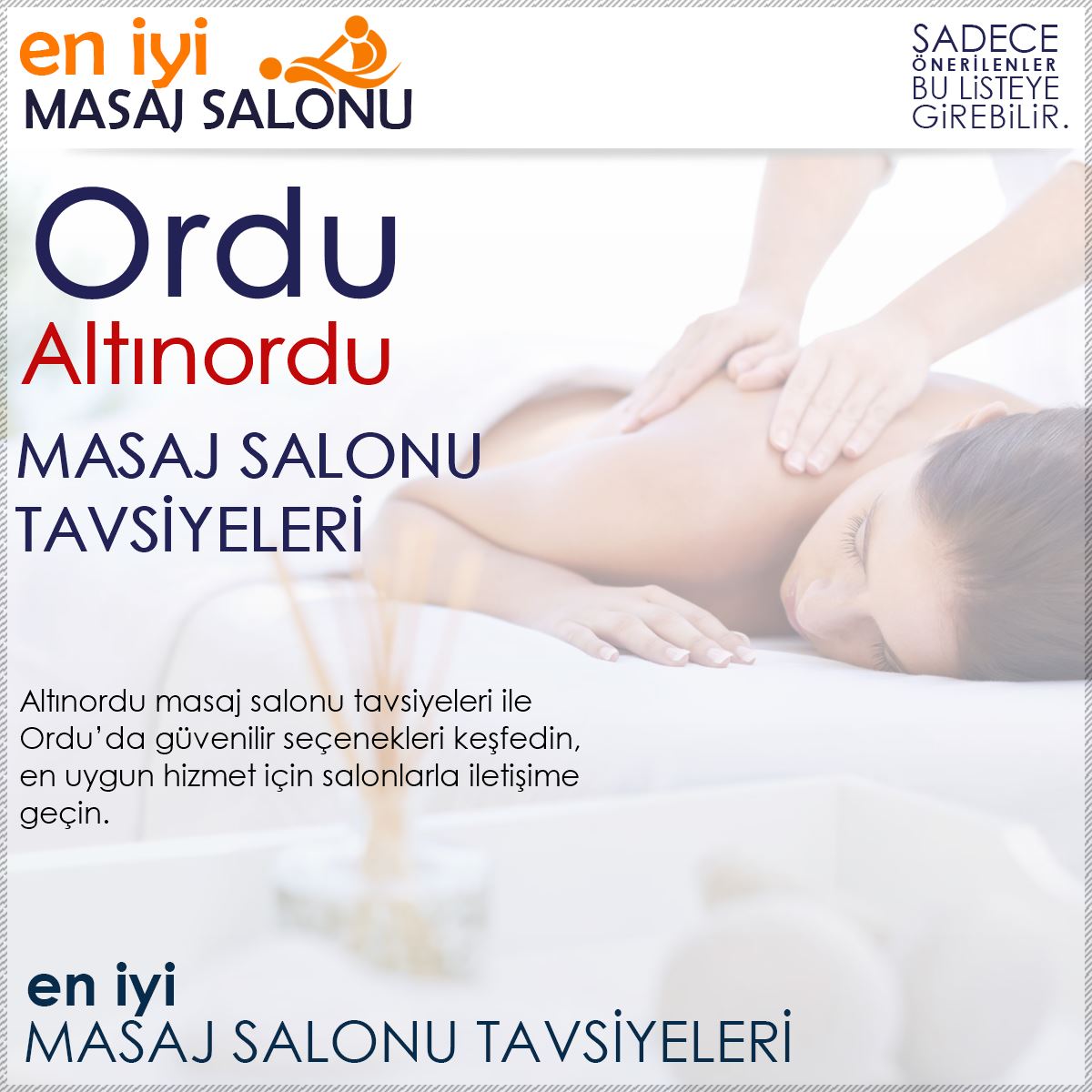 Altınordu Masaj Salonu Tavsiyeleri