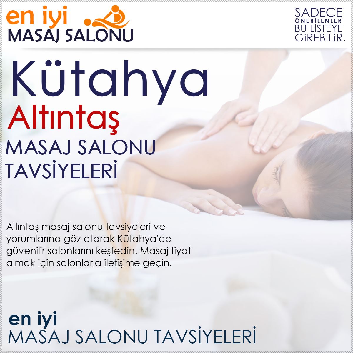 Altıntaş Masaj Salonu Tavsiyeleri