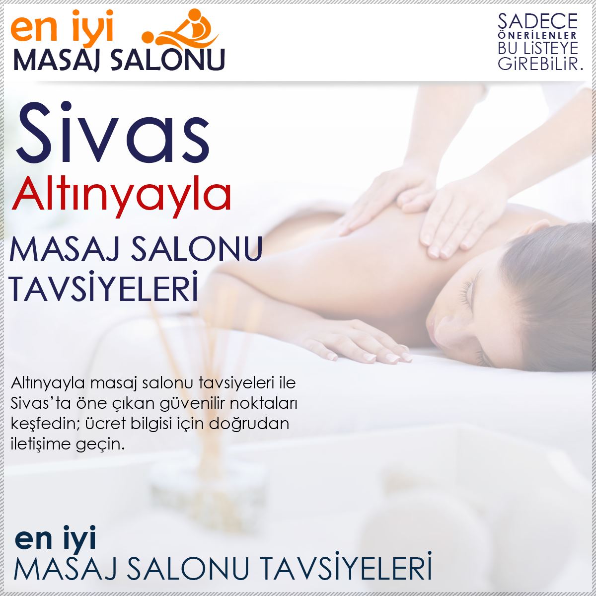 Altınyayla Masaj Salonu Tavsiyeleri