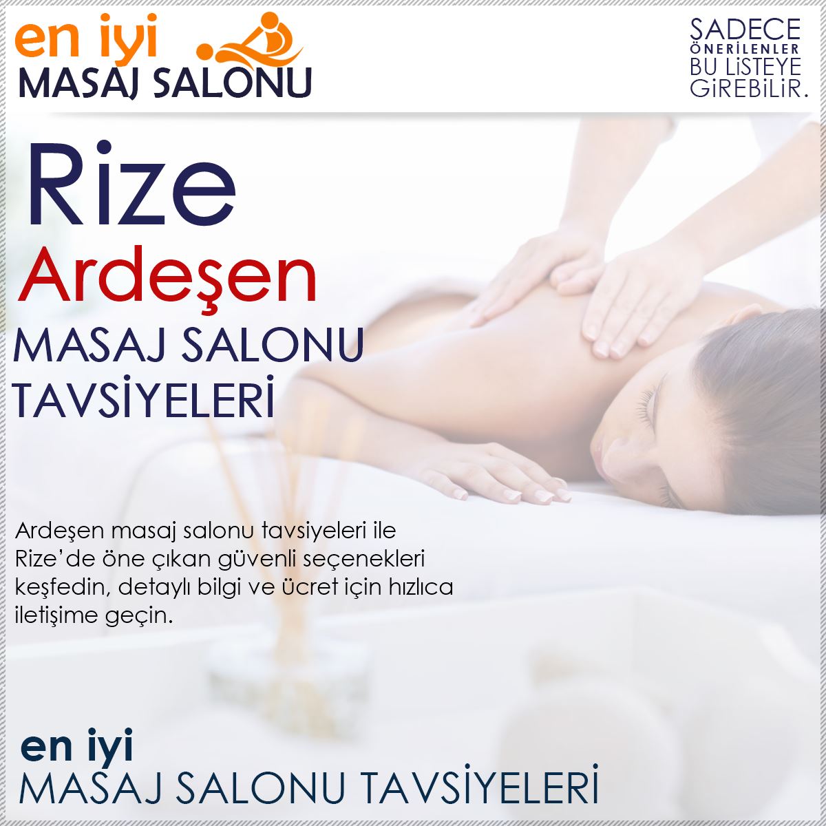 Ardeşen Masaj Salonu Tavsiyeleri
