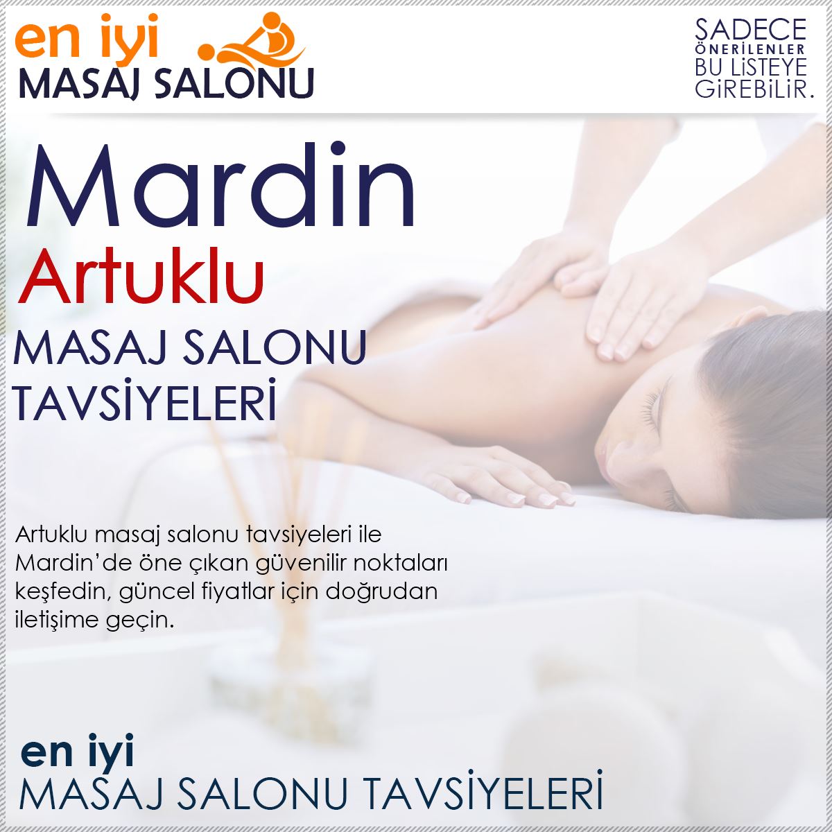 Artuklu Masaj Salonu Tavsiyeleri