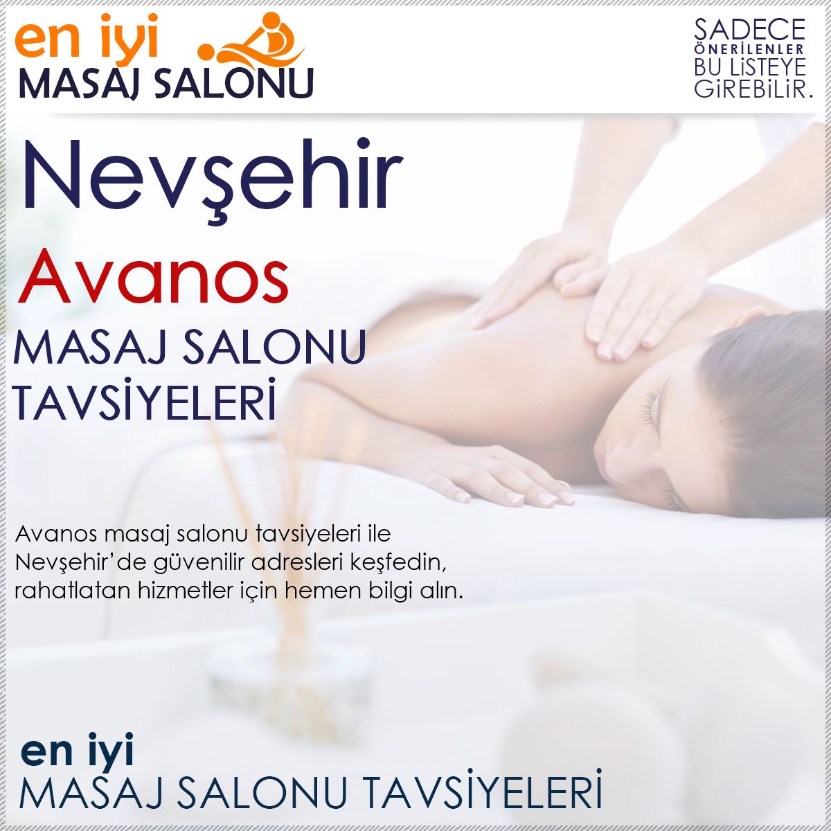 Avanos Masaj Salonu Tavsiyeleri