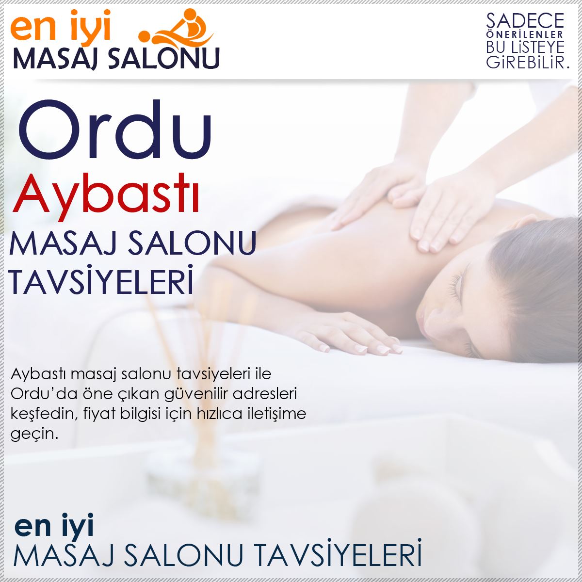 Aybastı Masaj Salonu Tavsiyeleri