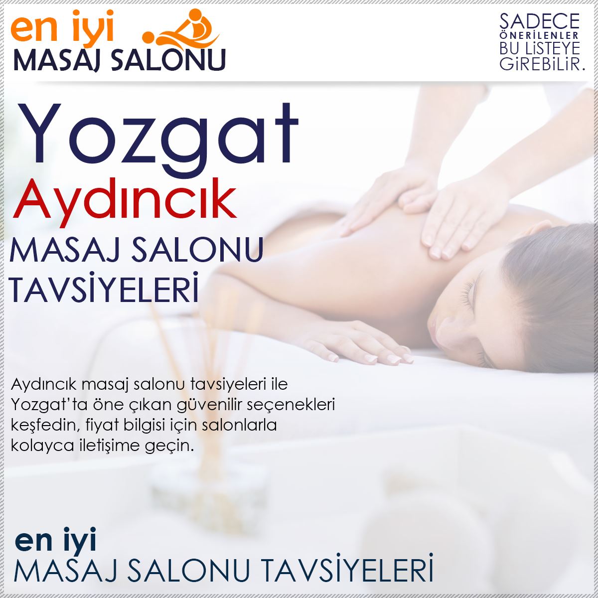 Aydıncık Masaj Salonu Tavsiyeleri