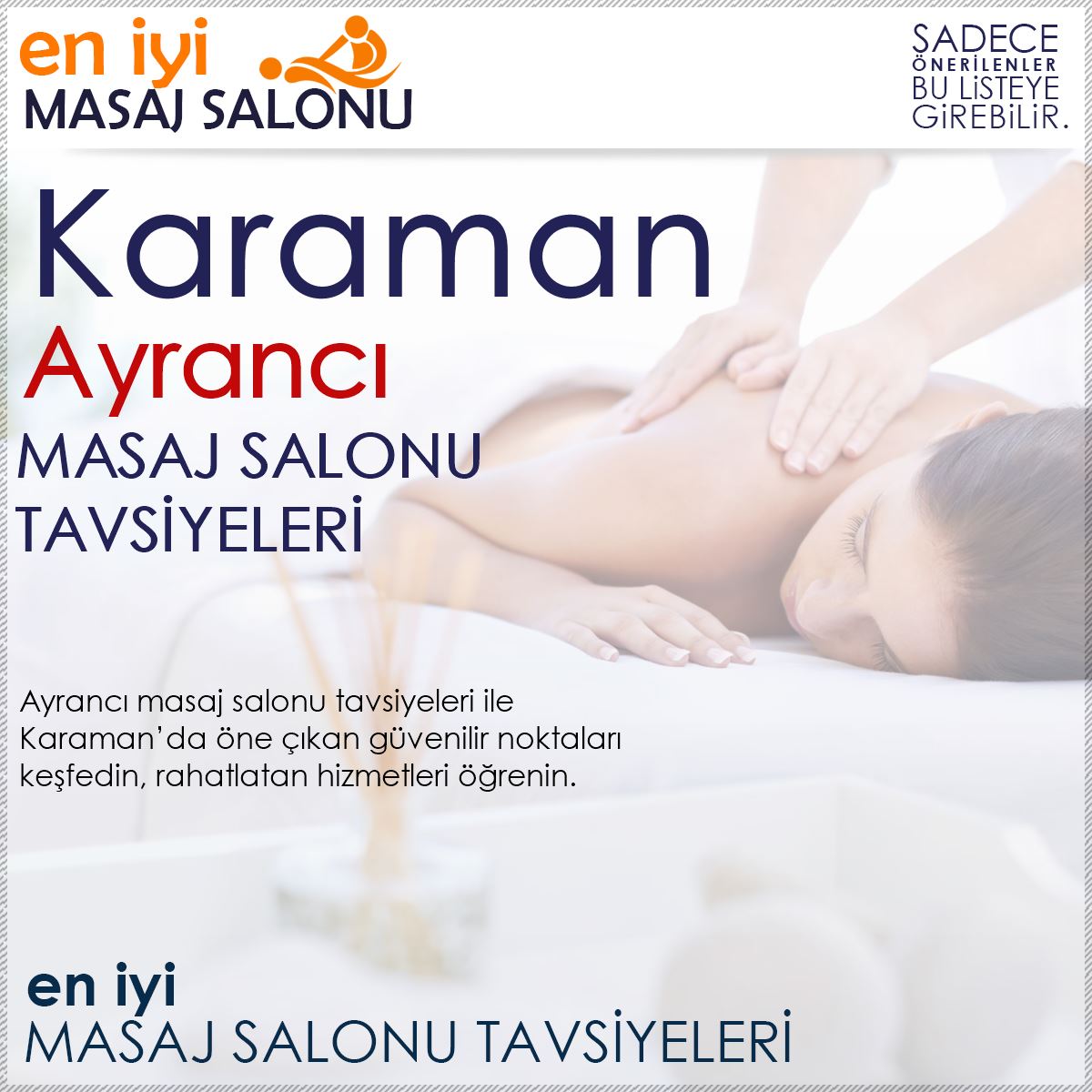 Ayrancı Masaj Salonu Tavsiyeleri