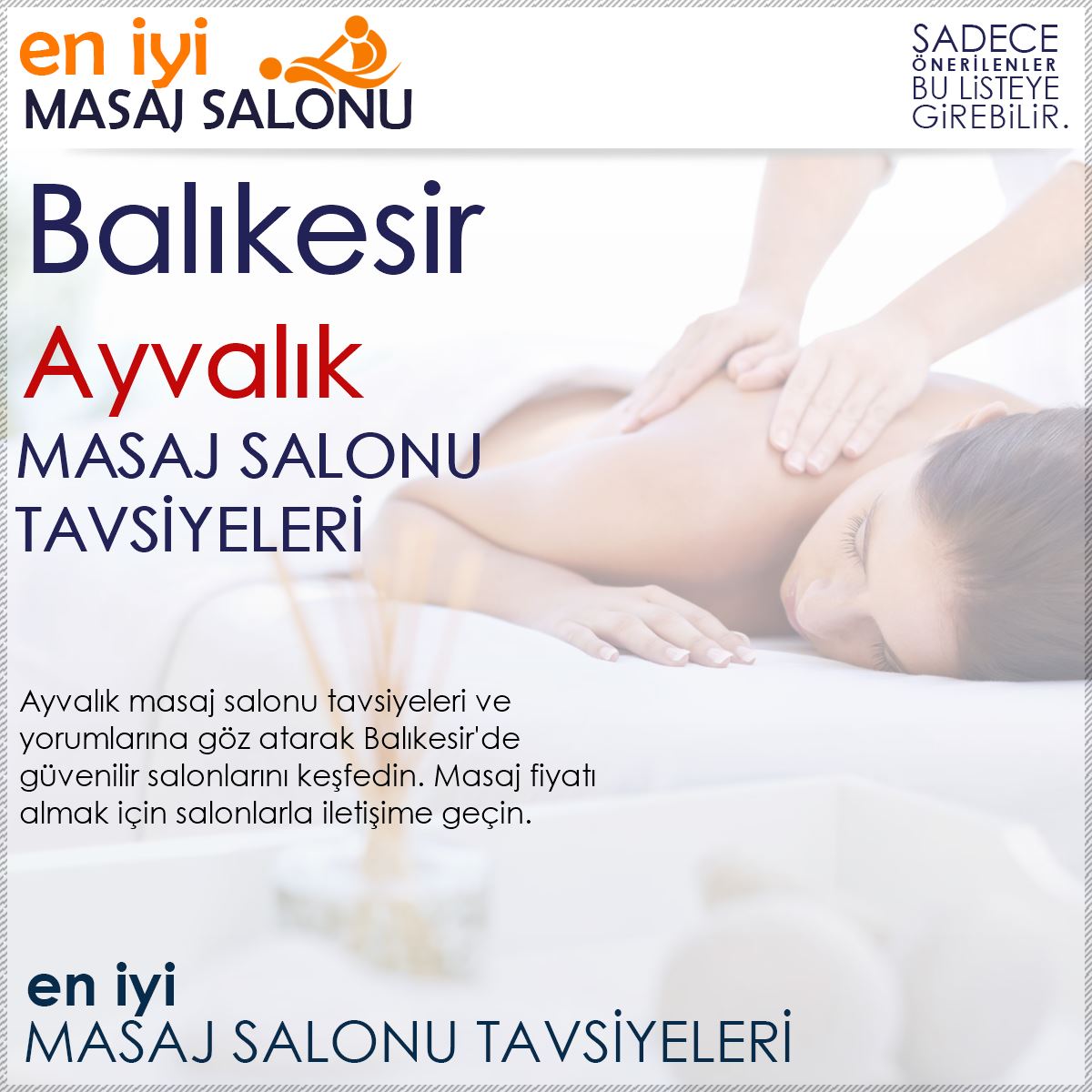 Ayvalık Masaj Salonu Tavsiyeleri