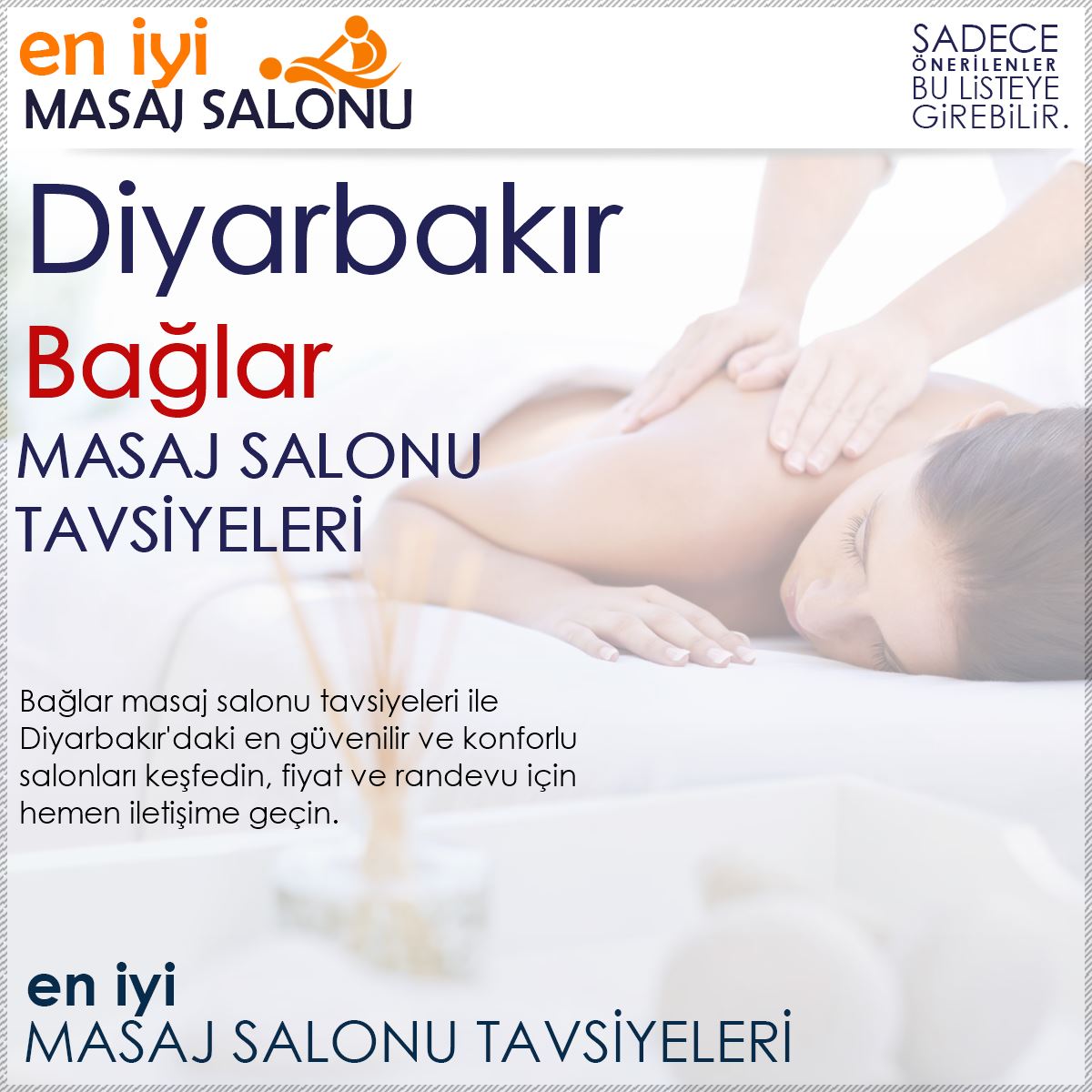 Bağlar Masaj Salonu Tavsiyeleri