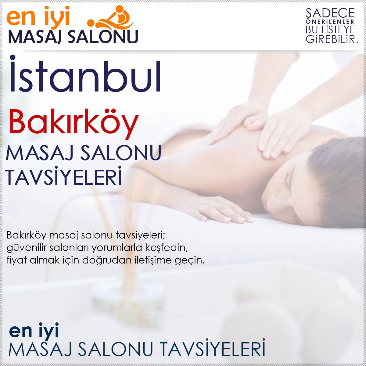 Bakırköy Masaj Salonu Tavsiyeleri