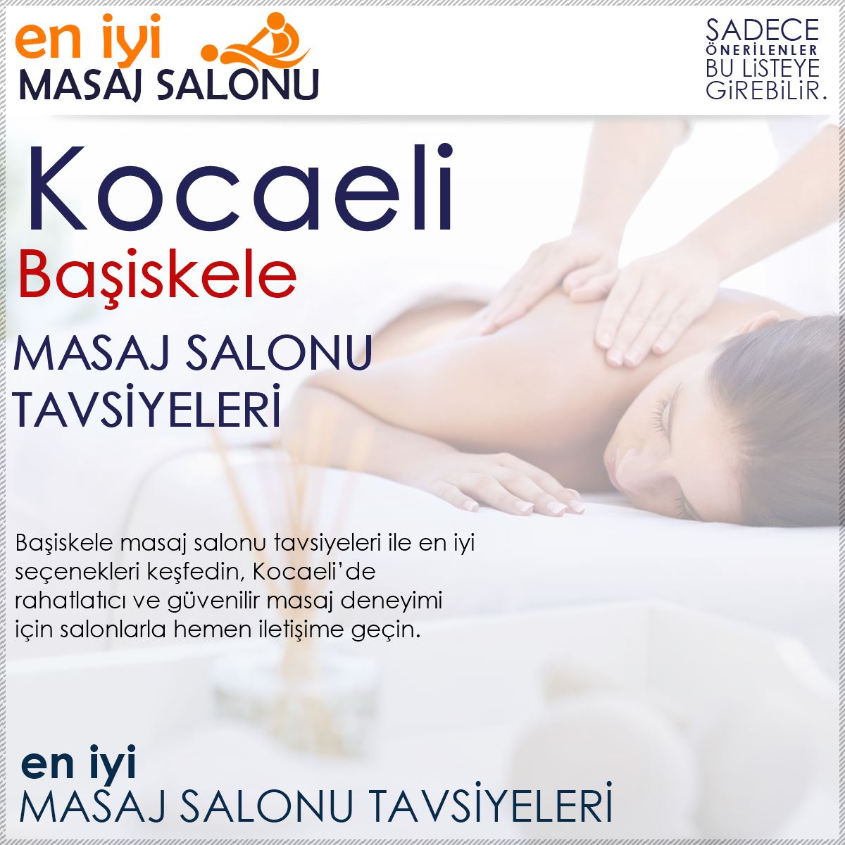Başiskele Masaj Salonu Tavsiyeleri