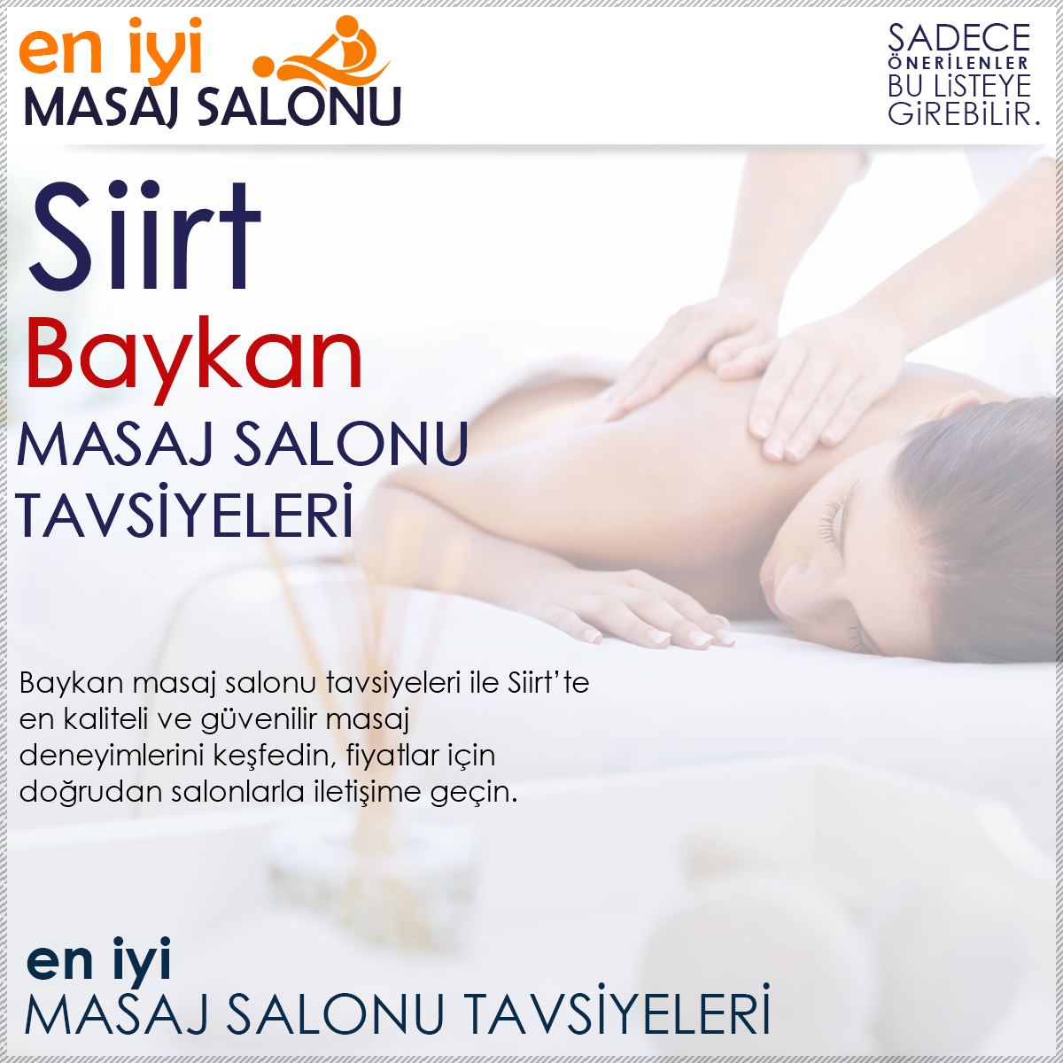 Baykan Masaj Salonu Tavsiyeleri
