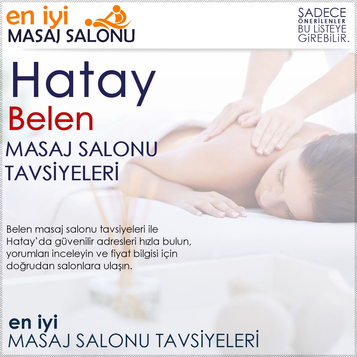 Belen Masaj Salonu Tavsiyeleri