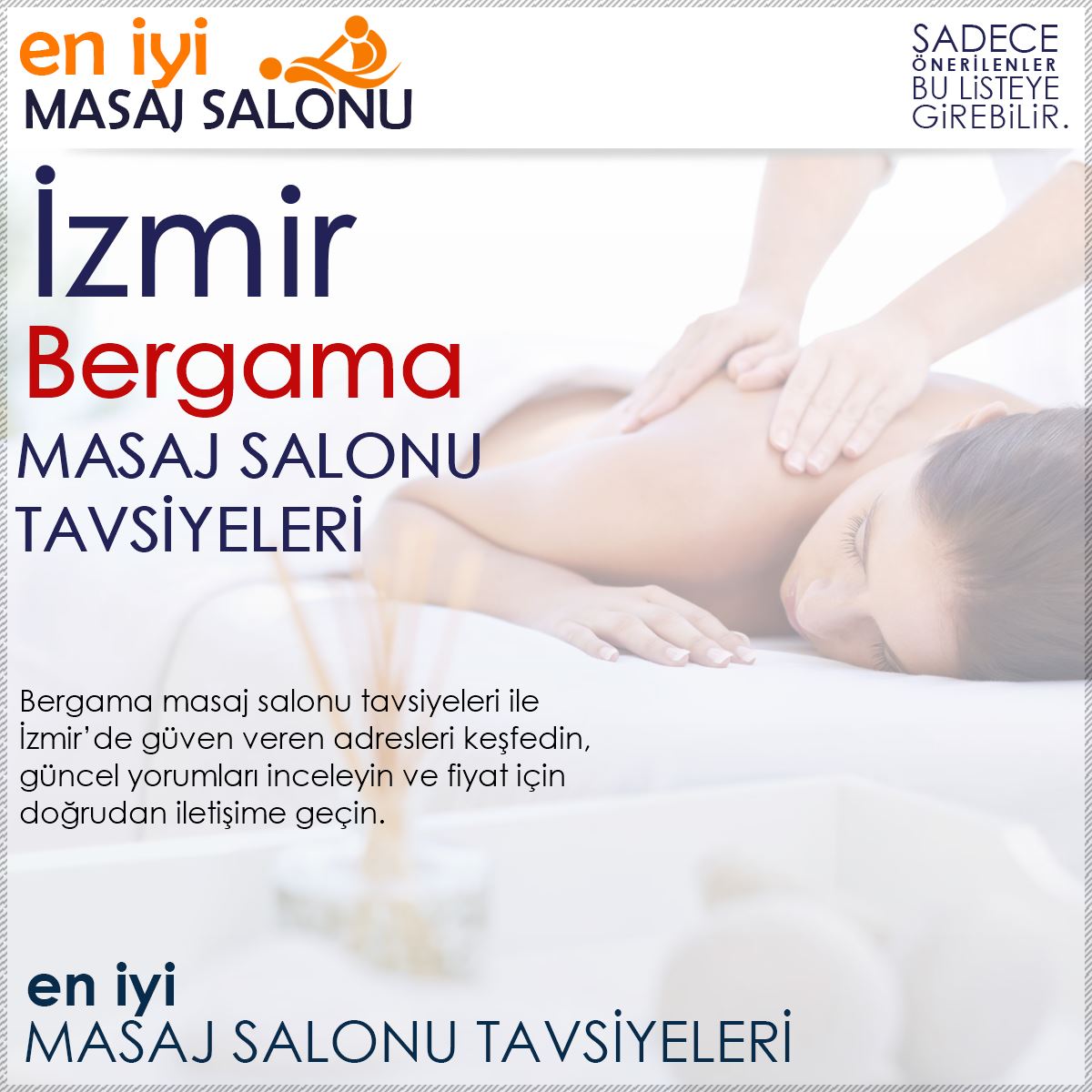Bergama Masaj Salonu Tavsiyeleri