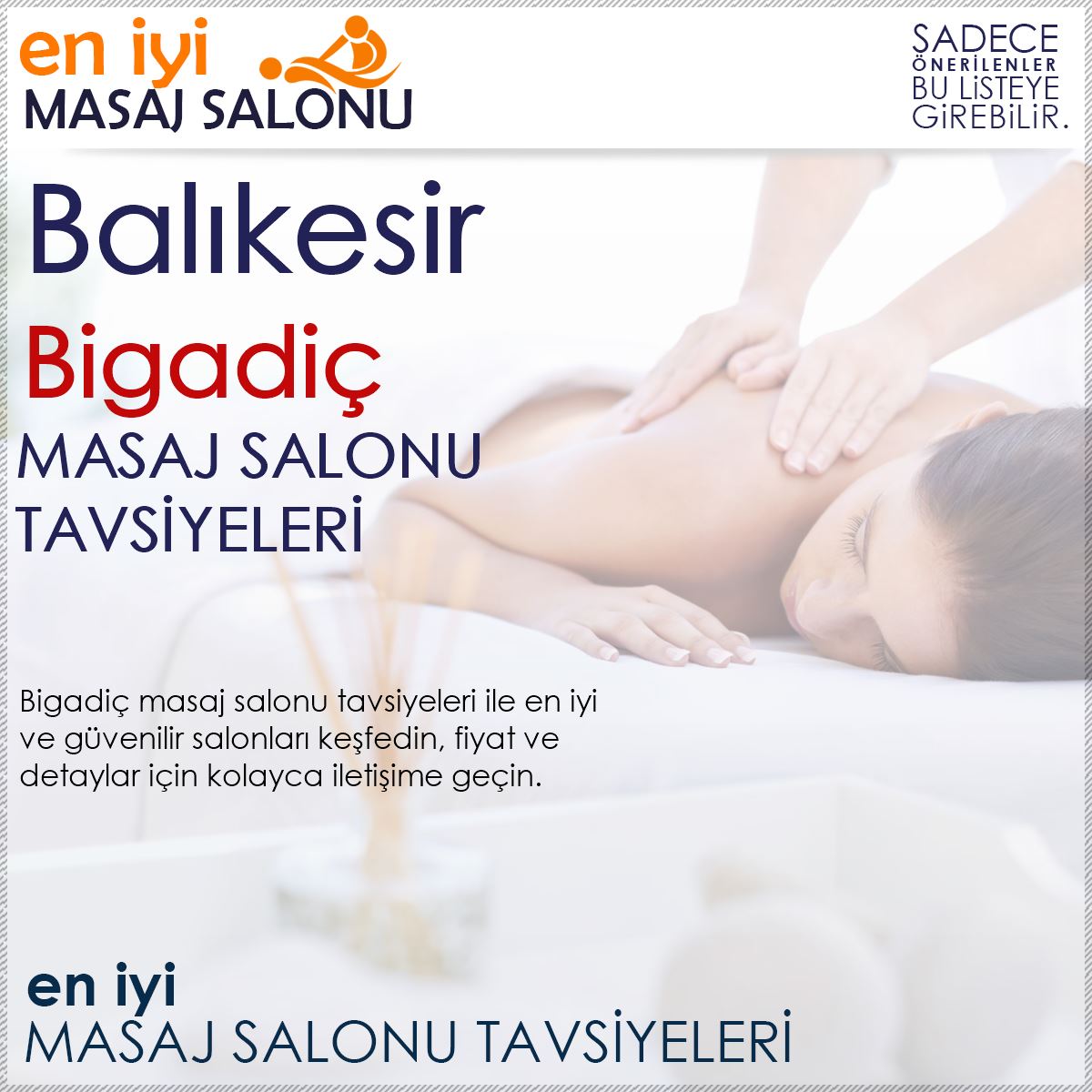 Bigadiç Masaj Salonu Tavsiyeleri