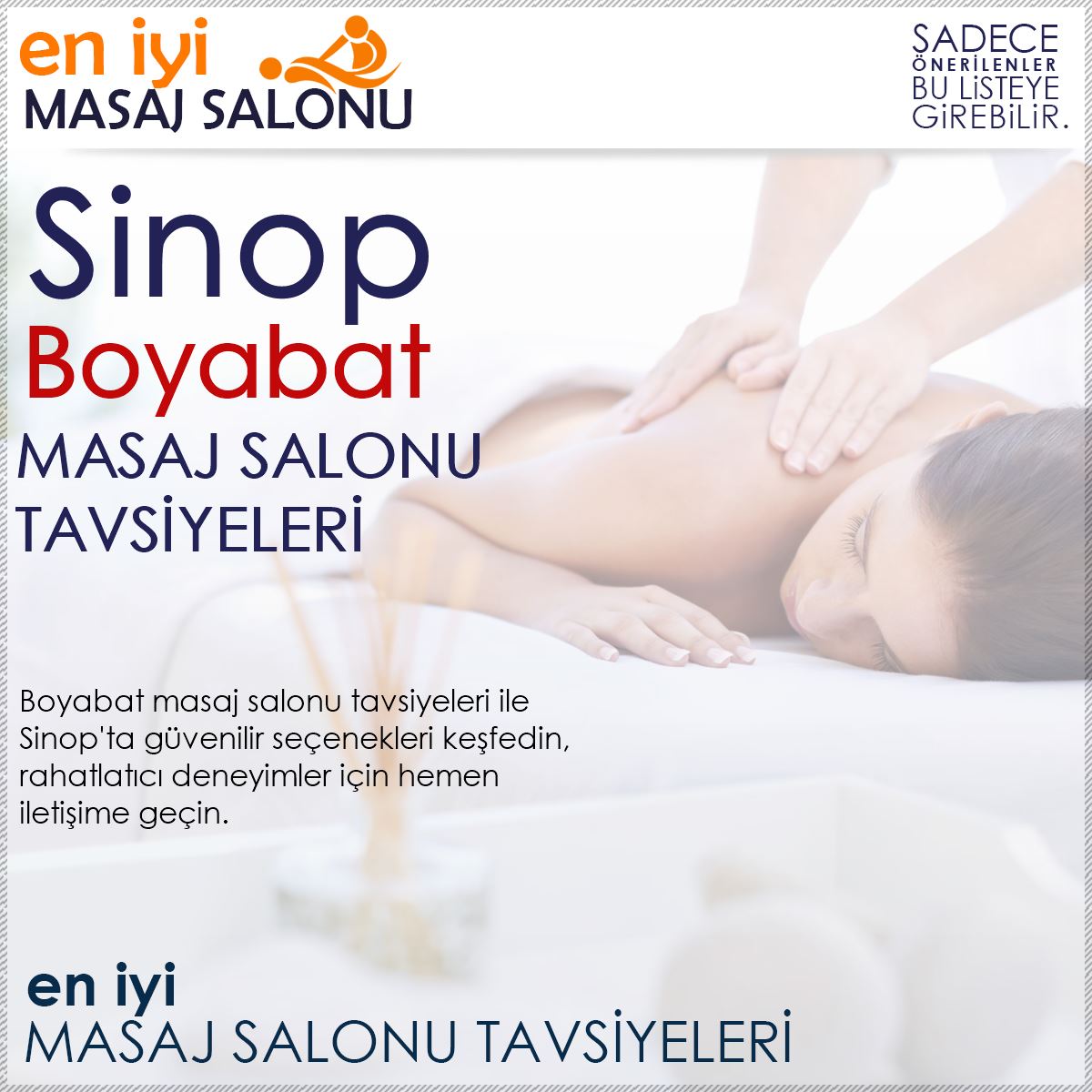 Boyabat Masaj Salonu Tavsiyeleri