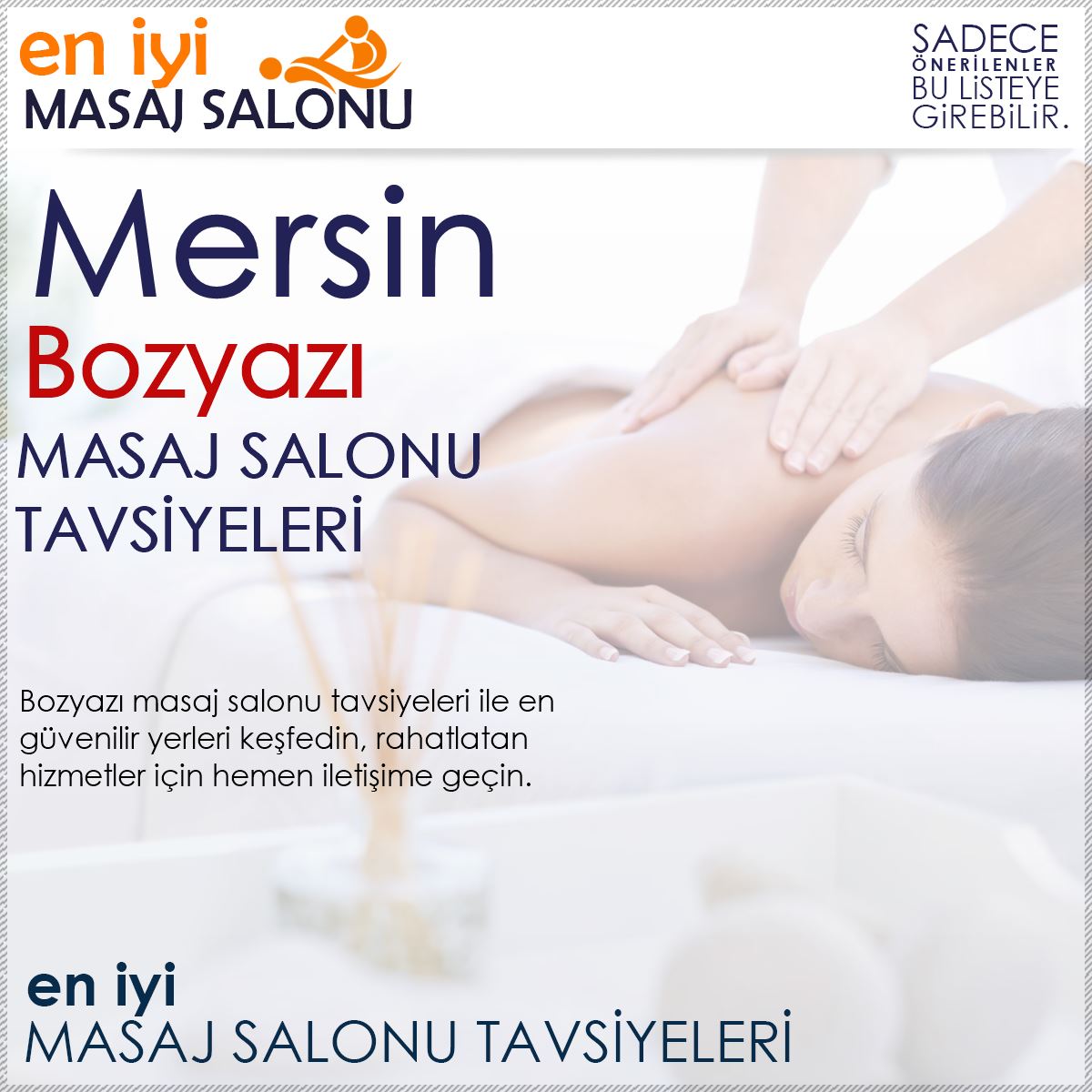 Bozyazı Masaj Salonu Tavsiyeleri