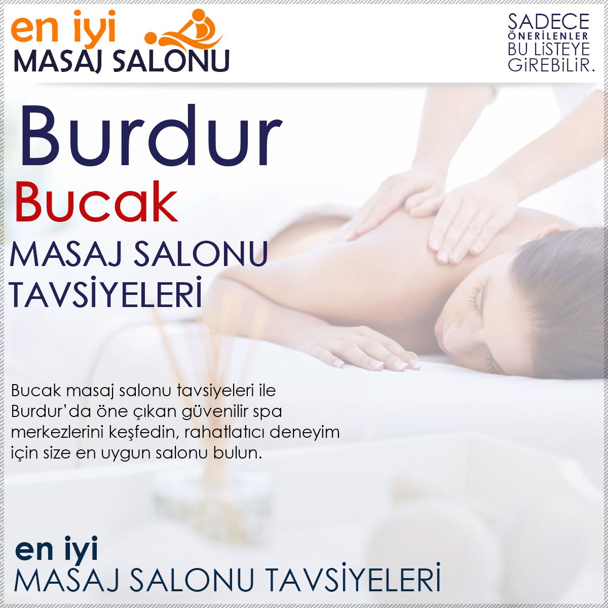 Bucak Masaj Salonu Tavsiyeleri