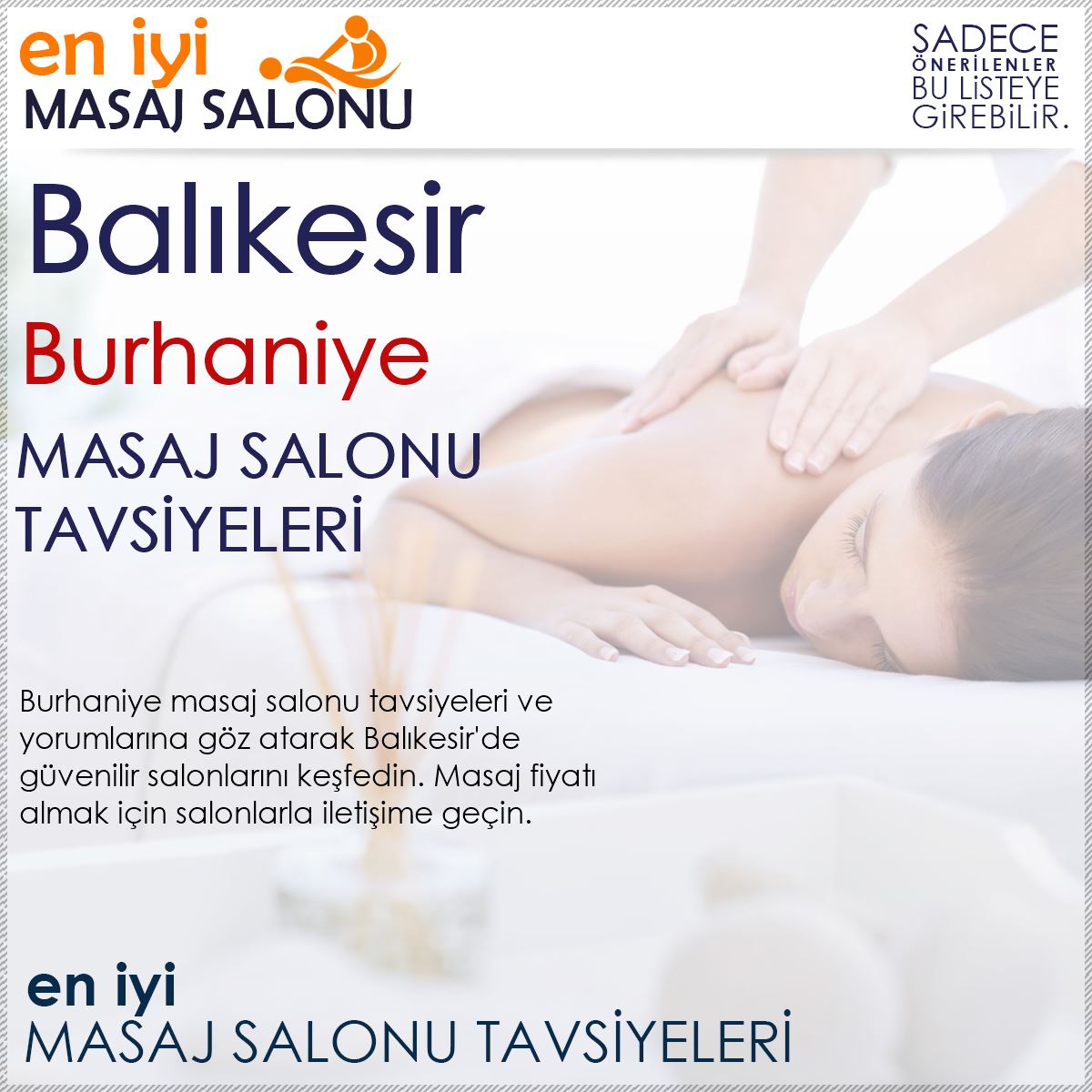 Burhaniye Masaj Salonu Tavsiyeleri