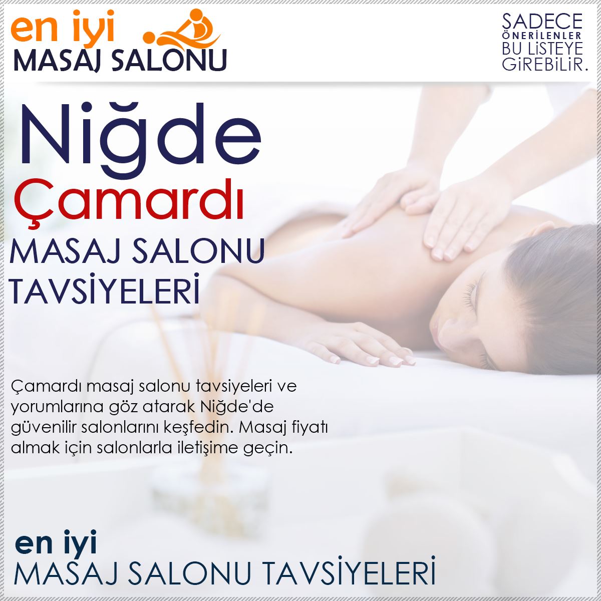 Çamardı Masaj Salonu Tavsiyeleri