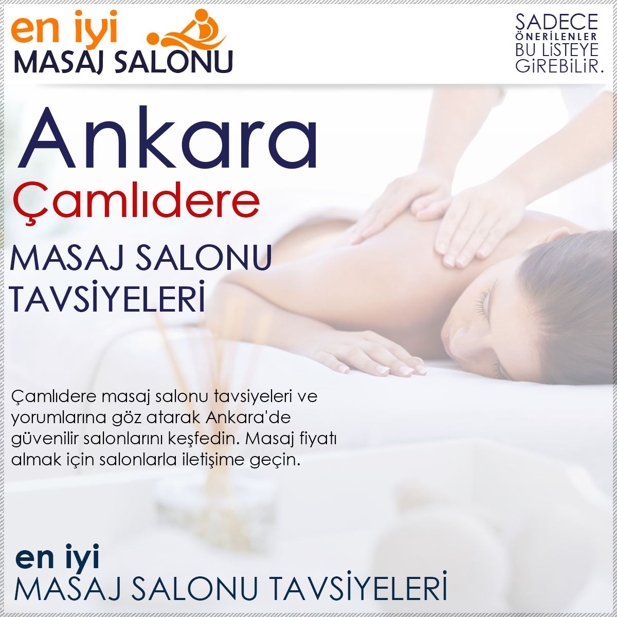 Çamlıdere Masaj Salonu Tavsiyeleri