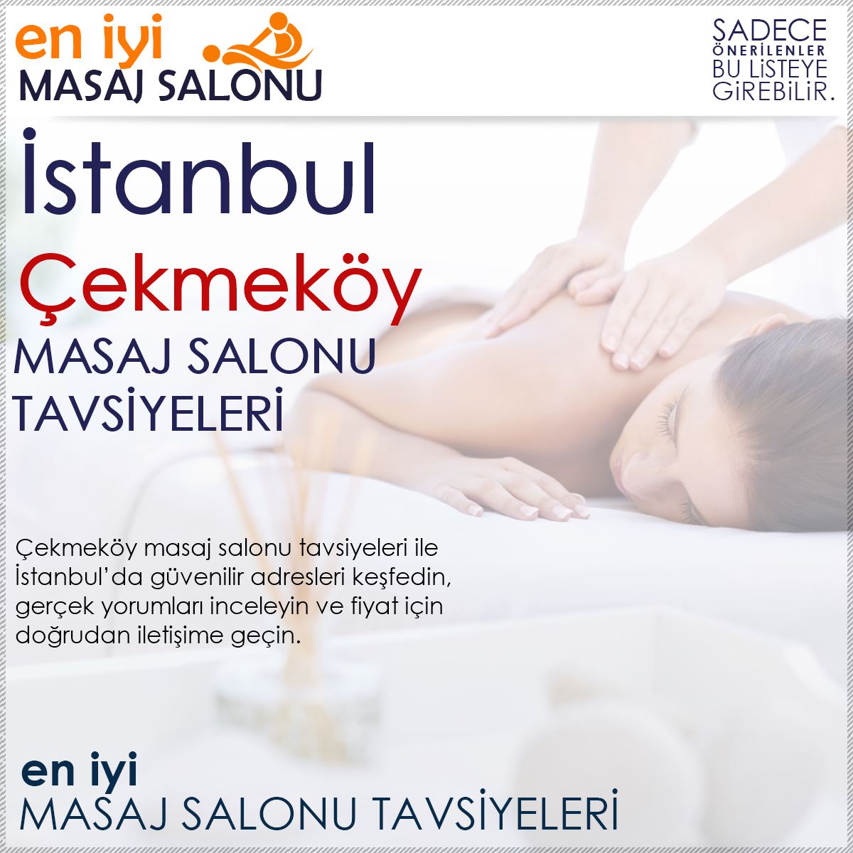 Çekmeköy Masaj Salonu Tavsiyeleri