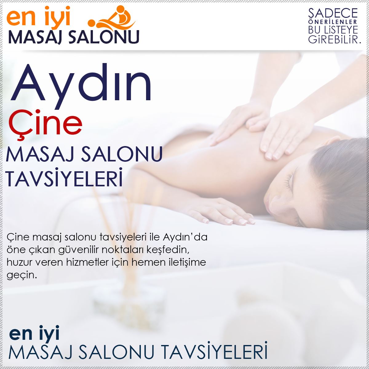 Çine Masaj Salonu Tavsiyeleri