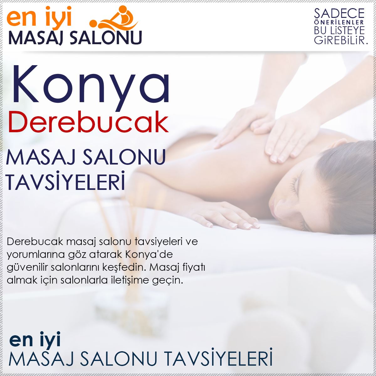 Derebucak Masaj Salonu Tavsiyeleri
