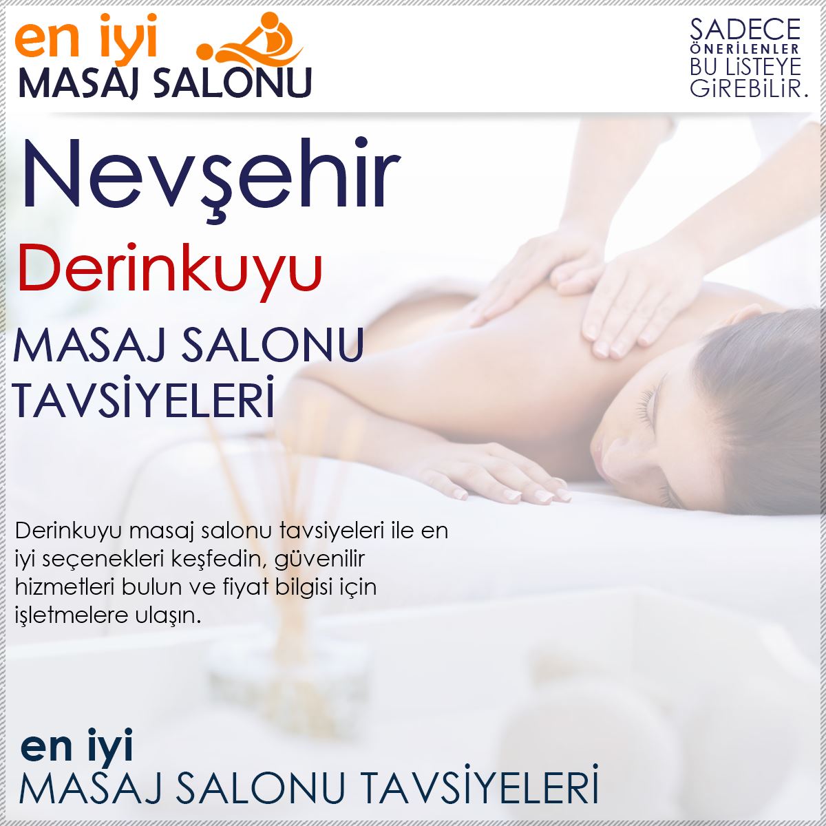 Derinkuyu Masaj Salonu Tavsiyeleri