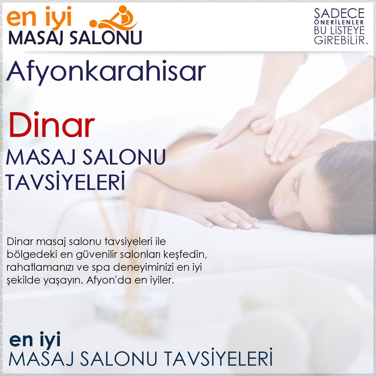 Dinar Masaj Salonu Tavsiyeleri