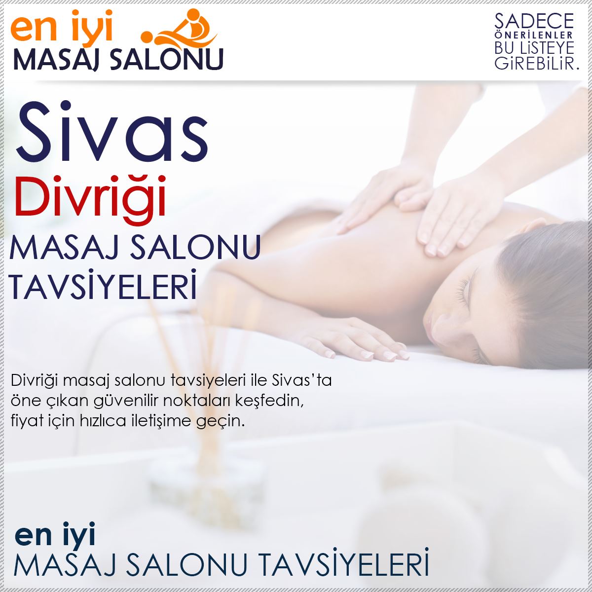 Divriği Masaj Salonu Tavsiyeleri