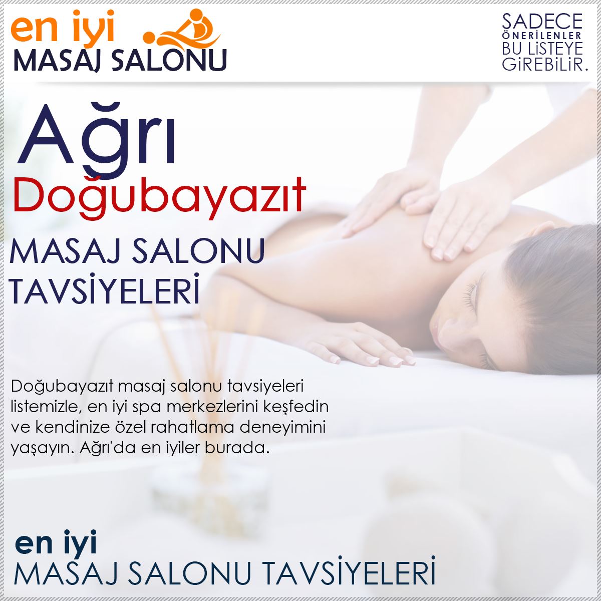 Doğubayazıt Masaj Salonu Tavsiyeleri