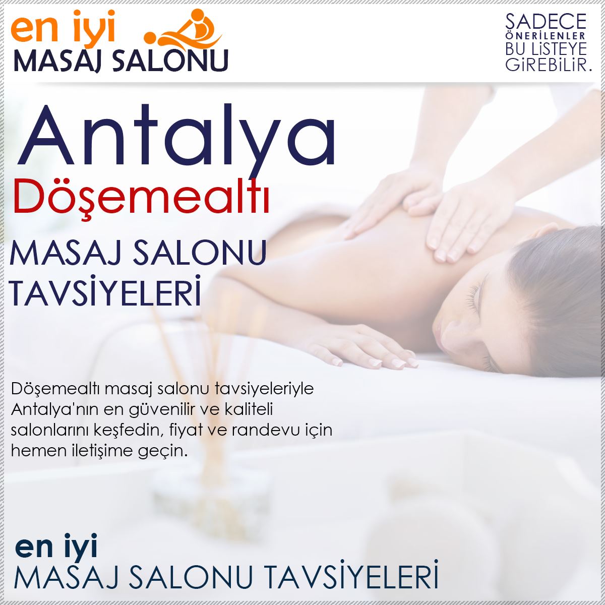 Döşemealtı Masaj Salonu Tavsiyeleri