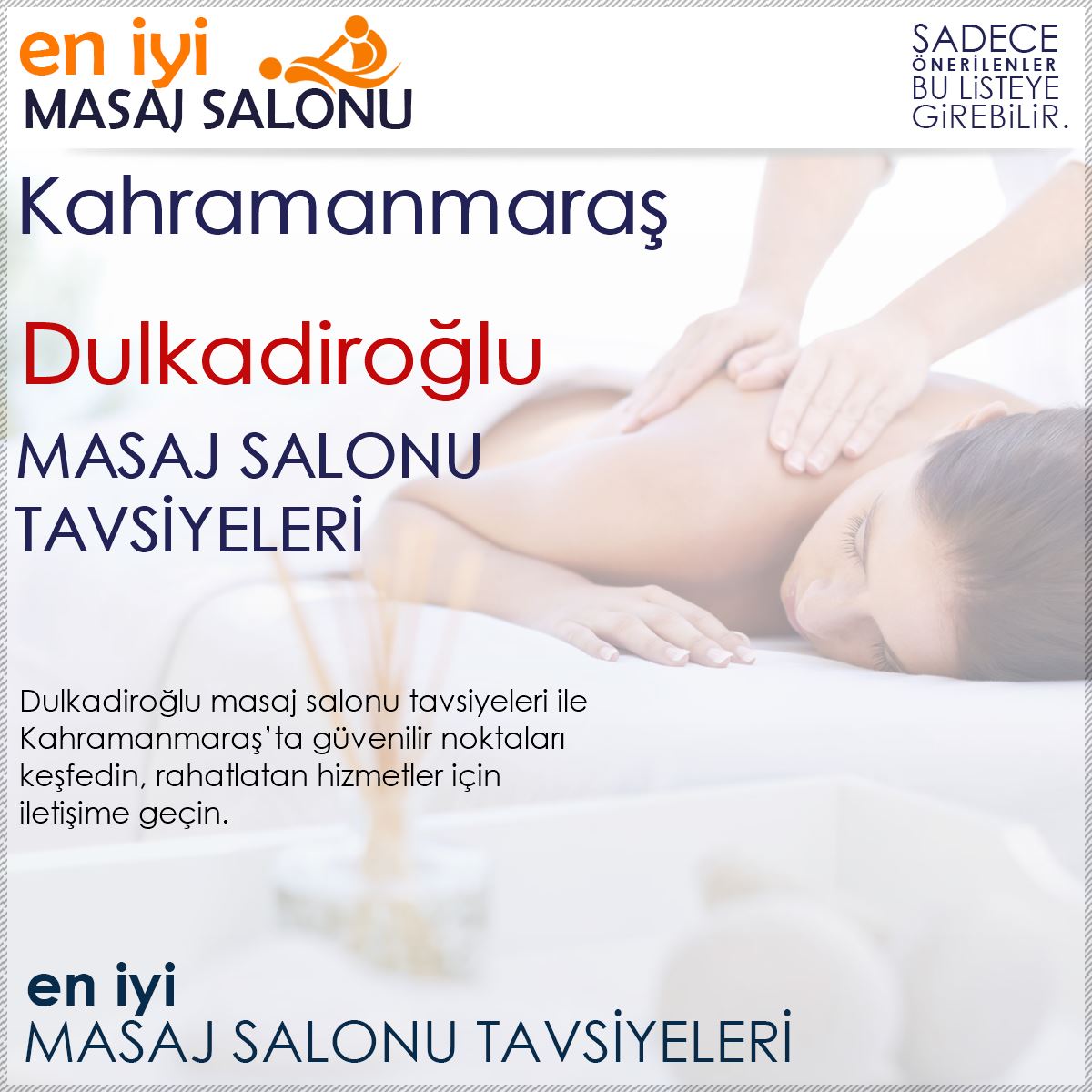 Dulkadiroğlu Masaj Salonu Tavsiyeleri
