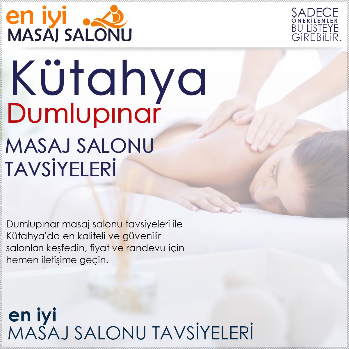 Dumlupınar Masaj Salonu Tavsiyeleri