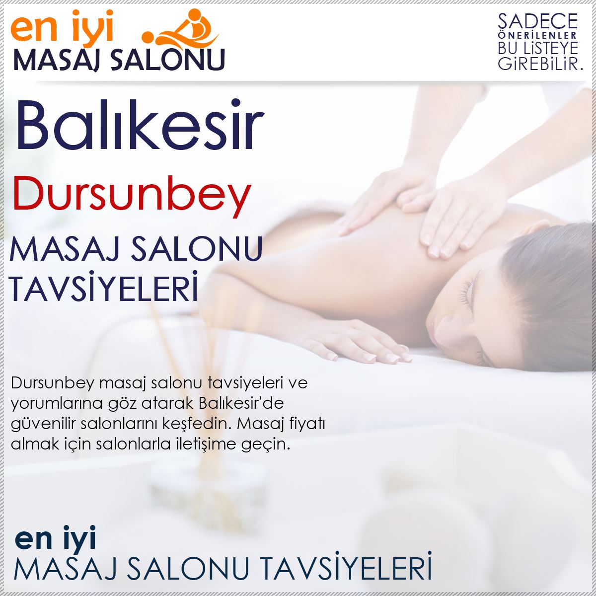 Dursunbey Masaj Salonu Tavsiyeleri