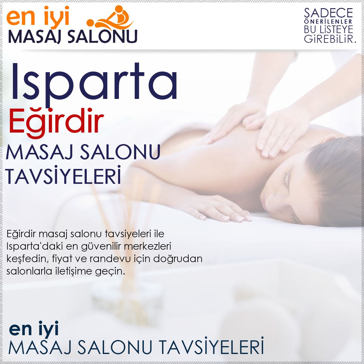 Eğirdir Masaj Salonu Tavsiyeleri