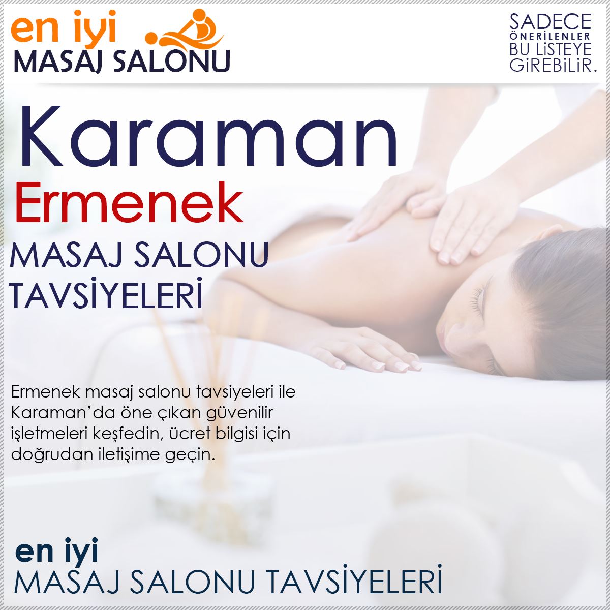 Ermenek Masaj Salonu Tavsiyeleri