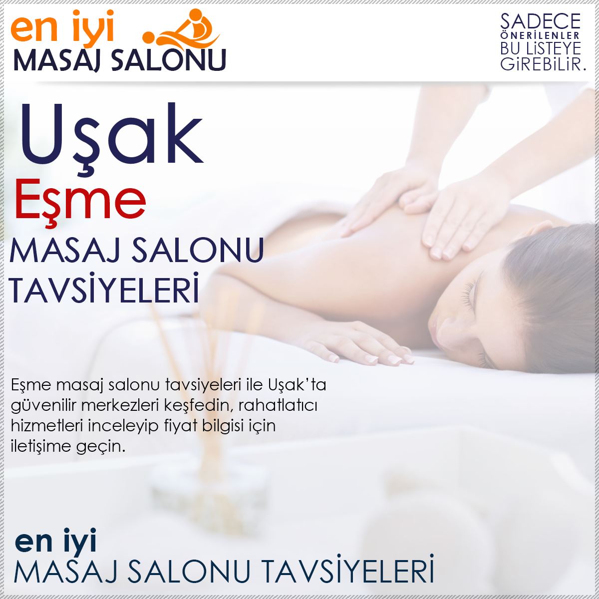 Eşme Masaj Salonu Tavsiyeleri