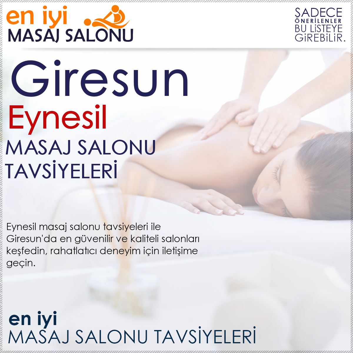 Eynesil Masaj Salonu Tavsiyeleri