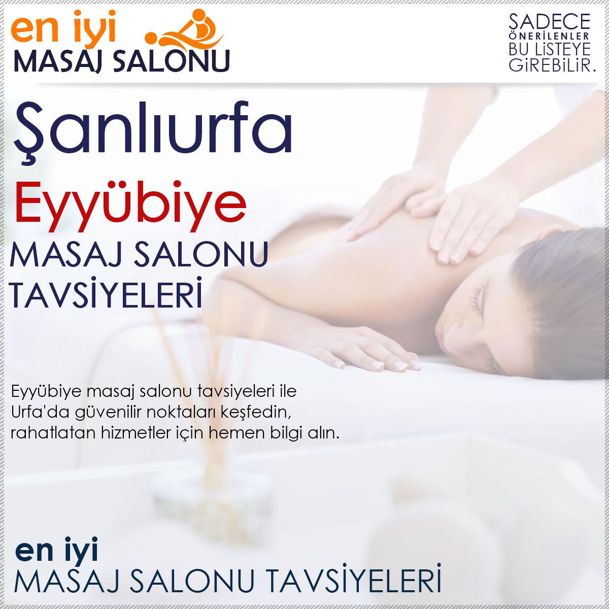 Eyyübiye Masaj Salonu Tavsiyeleri