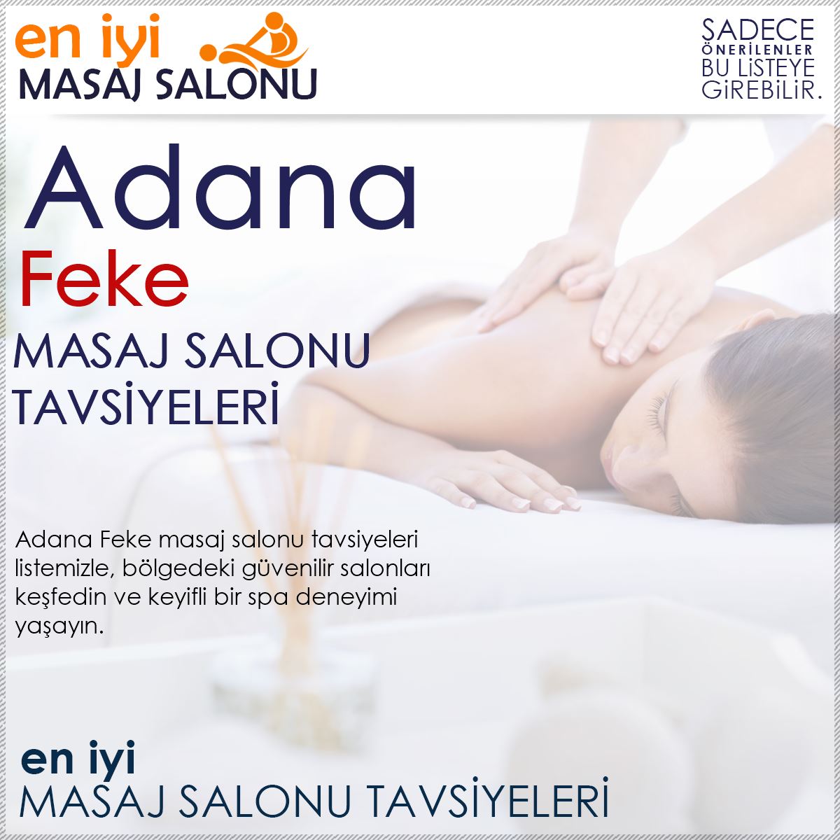 Feke Masaj Salonu Tavsiyeleri