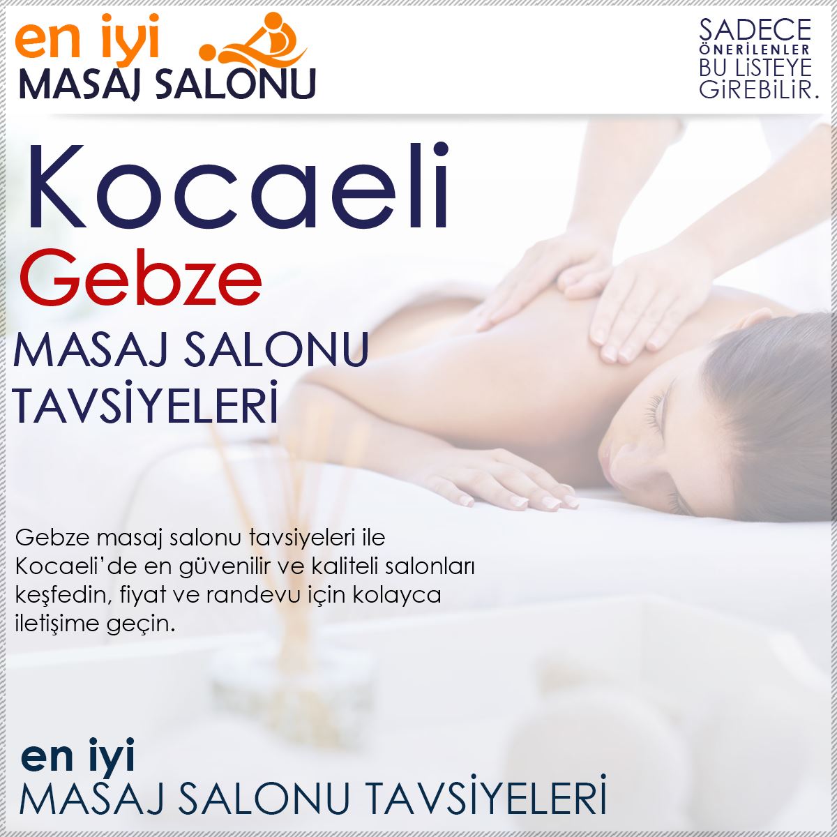Gebze Masaj Salonu Tavsiyeleri